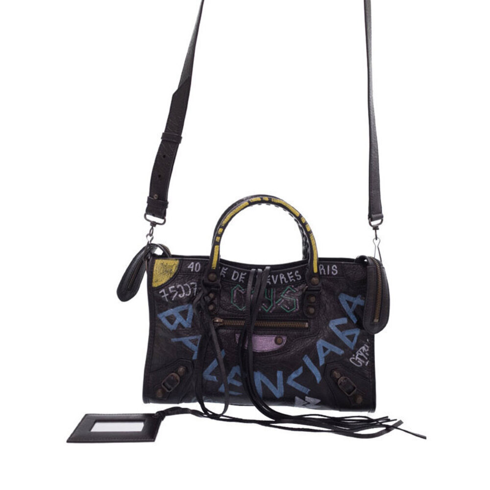Balenciaga Graffiti Classic City Shoulder Bag